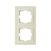 FRAME DOUBLE CREAM MONO DESPINA - Ключове и контакти<<<Електроматериали<<<Praktiker&&&Ключове и