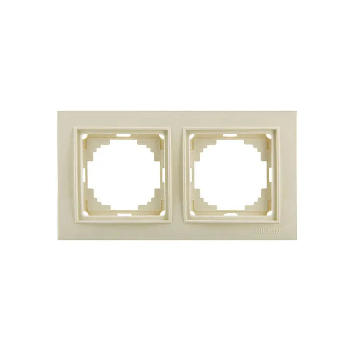 FRAME DOUBLE CREAM NILSON THOR - Ключове и контакти<<<Електроматериали<<<Praktiker&&&Ключове и