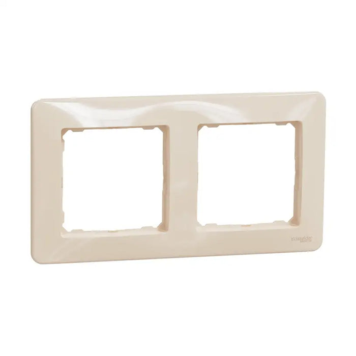 FRAME DOUBLE CREAM SCHNEIDER SEDNA (SDD312802) - Ключове и контакти<<<Електроматериали<<<Praktiker&&&Ключове и