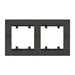 FRAME DOUBLE GRAPHITE MAKEL KAREA LINE - Ключове и контакти<<<Електроматериали<<<Praktiker&&&Ключове и