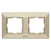 FRAME DOUBLE HORIZONTAL BRONZE PANASONIC Arkedia Slim - Ключове и контакти<<<Електроматериали<<<Praktiker&&&Ключове и