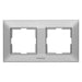 FRAME DOUBLE HORIZONTAL LIGHT GRAY PANASONIC Arkedia Slim - Ключове и контакти<<<Електроматериали<<<Praktiker&&&Ключове