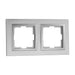 FRAME DOUBLE SILVER MONO DESPINA - Ключове и контакти<<<Електроматериали<<<Praktiker&&&Ключове и
