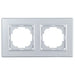 FRAME DOUBLE SILVER NILSON ALEGRA - Ключове и контакти<<<Електроматериали<<<Praktiker&&&Ключове и