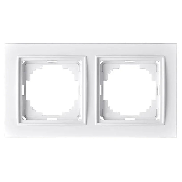 FRAME DOUBLE WHITE NILSON THOR - Ключове и контакти<<<Електроматериали<<<Praktiker&&&Ключове и