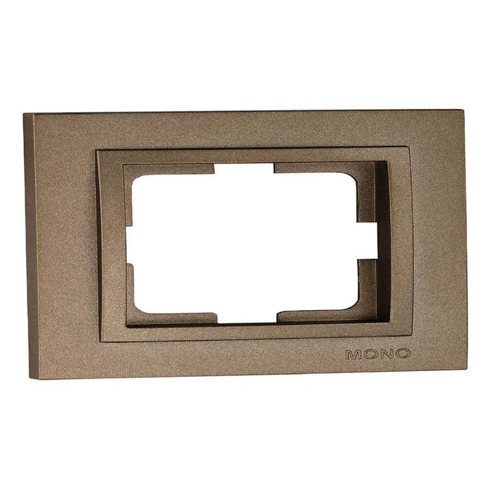 FRAME FOR DOUBLE CONTACT BRONZE MONO DESPINA - Ключове и контакти<<<Електроматериали<<<Praktiker&&&Ключове и