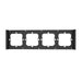 Frame for switch M5 80 quadruple 4-fold SONOFF M5-4C-80-F (graphite/black) - Accessories<<<Smart