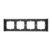 Frame for switch M5 80 quadruple 4-fold SONOFF M5-4C-80-F (graphite/black) - Accessories<<<Smart