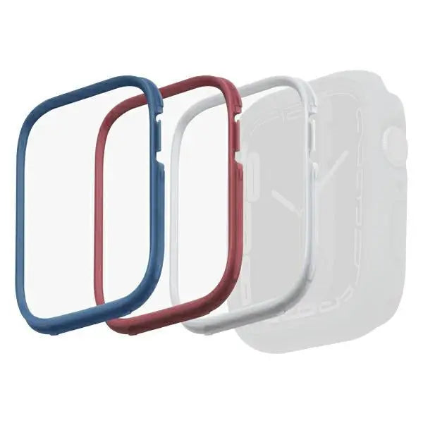 Frame for Uniq Moduo 3in1 case for Apple Watch 4/5/6/7/8/SE/SE2 44/45mm - blue red white - Cell phone cases