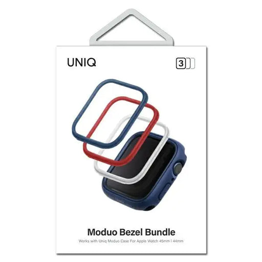 Frame for Uniq Moduo 3in1 case for Apple Watch 4/5/6/7/8/SE/SE2 44/45mm - blue red white - Cell phone cases