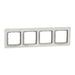 FRAME FOUR WHITE GLASS SCHNEIDER SEDNA (SDD360804) - Ключове и контакти<<<Електроматериали<<<Praktiker&&&Ключове и
