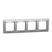 FRAME QUAD ALUMINUM SCHNEIDER SEDNA (SDD313804) - Ключове и контакти<<<Електроматериали<<<Praktiker&&&Ключове и