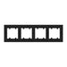 FRAME QUAD BLACK MAKEL KAREA LINE - Ключове и контакти<<<Електроматериали<<<Praktiker&&&Ключове и