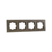 FRAME QUAD BRONZE MONO DESPINA - Ключове и контакти<<<Електроматериали<<<Praktiker&&&Ключове и