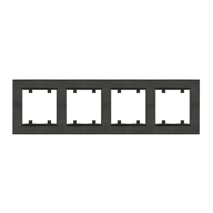 FRAME QUAD GRAPHITE MAKEL KAREA LINE - Ключове и контакти<<<Електроматериали<<<Praktiker&&&Ключове и