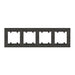 FRAME QUAD GRAPHITE MAKEL KAREA LINE - Ключове и контакти<<<Електроматериали<<<Praktiker&&&Ключове и