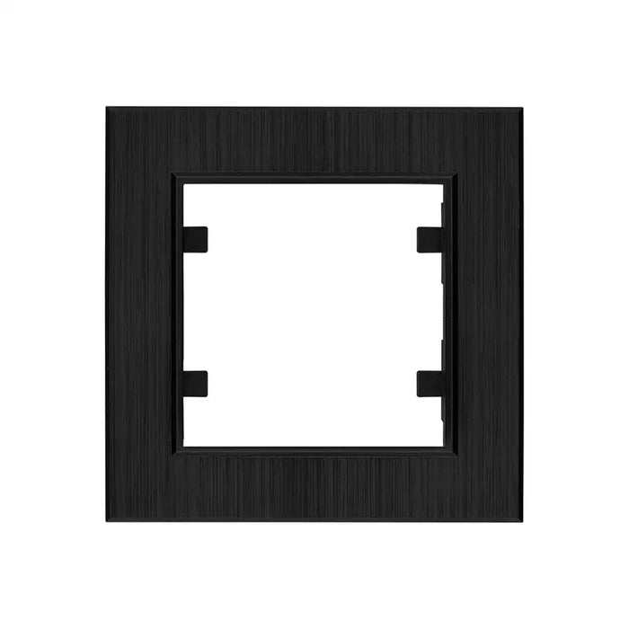FRAME SINGLE BLACK MAKEL KAREA LINE - Ключове и контакти<<<Електроматериали<<<Praktiker&&&Ключове и