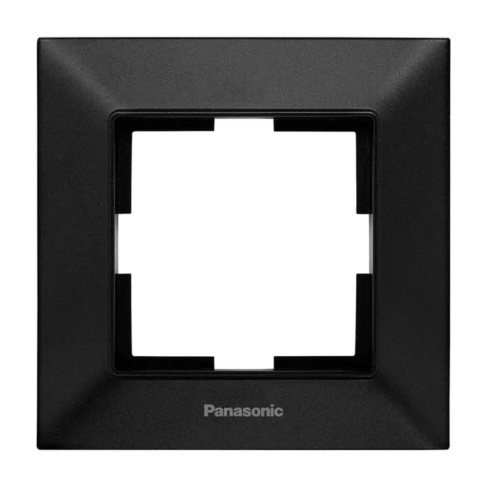 FRAME SINGLE BLACK PANASONIC ARKEDIA SLIM - Ключове и контакти<<<Електроматериали<<<Praktiker&&&Ключове и