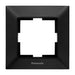 FRAME SINGLE BLACK PANASONIC ARKEDIA SLIM - Ключове и контакти<<<Електроматериали<<<Praktiker&&&Ключове и