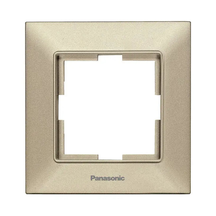 FRAME SINGLE BRONZE PANASONIC Arkedia Slim - Ключове и контакти<<<Електроматериали<<<Praktiker&&&Ключове и