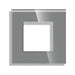 FRAME SINGLE GLASS LUXON GRAY - Ключове и контакти<<<Електроматериали<<<Praktiker&&&Ключове и