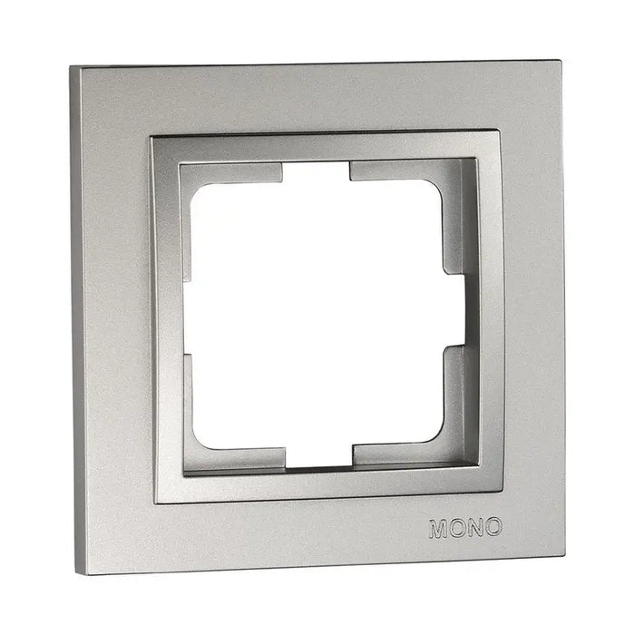 FRAME SINGLE SILVER MONO DESPINA - Ключове и контакти<<<Електроматериали<<<Praktiker&&&Ключове и