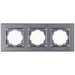 FRAME TRIPLE ANTHRACITE NILSON ALEGRA - Ключове и контакти<<<Електроматериали<<<Praktiker&&&Ключове и