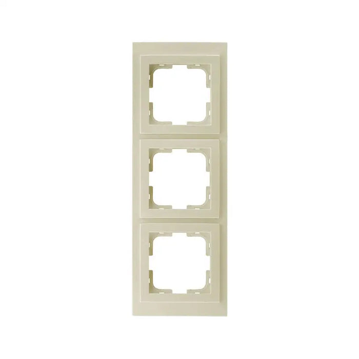FRAME TRIPLE CREAM MONO DESPINA - Ключове и контакти<<<Електроматериали<<<Praktiker&&&Ключове и