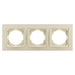 FRAME TRIPLE CREAM NILSON THOR - Ключове и контакти<<<Електроматериали<<<Praktiker&&&Ключове и