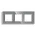 FRAME TRIPLE GLASS GRAY LUXON - Ключове и контакти<<<Електроматериали<<<Praktiker&&&Ключове и
