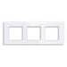 FRAME TRIPLE GLASS WHITE LUXON - Ключове и контакти<<<Електроматериали<<<Praktiker&&&Ключове и