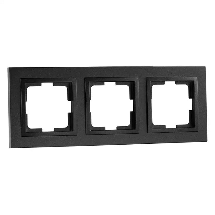 FRAME TRIPLE GRAPHITE MONO DESPINA - Ключове и контакти<<<Електроматериали<<<Praktiker&&&Ключове и