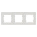 FRAME TRIPLE HORIZONTAL MAKEL Lilium Natural Kare - Ключове и контакти<<<Електроматериали<<<Praktiker&&&Ключове и