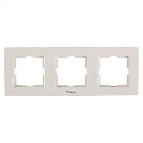 FRAME TRIPLE HORIZONTAL PANASONIC KARRE PLUS - Ключове и контакти<<<Електроматериали<<<Praktiker&&&Ключове и