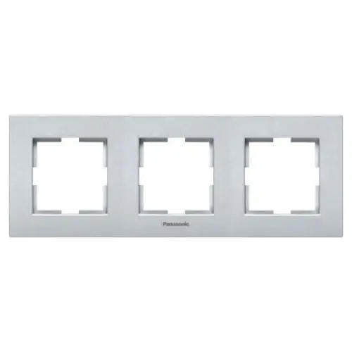 FRAME TRIPLE HORIZONTAL PANASONIC - Ключове и контакти<<<Електроматериали<<<Praktiker&&&Ключове и