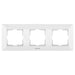 FRAME TRIPLE HORIZONTAL WHITE PANASONIC Arkedia Slim - Ключове и контакти<<<Електроматериали<<<Praktiker&&&Ключове и