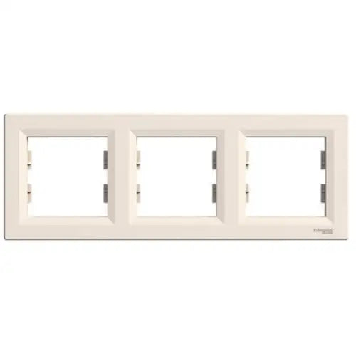 FRAME TRIPLE SCHNEIDER Asfora - Ключове и контакти<<<Електроматериали<<<Praktiker&&&Ключове и