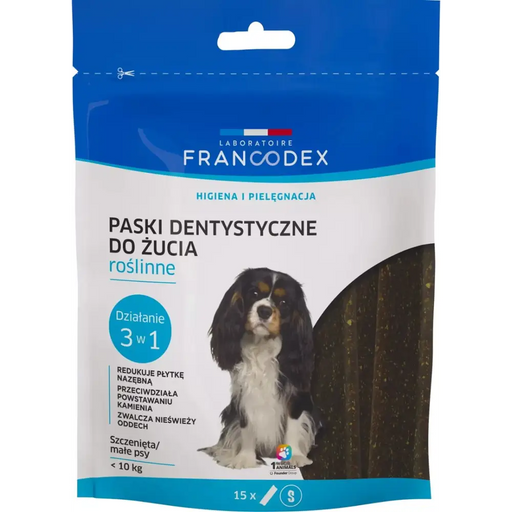 FRANCODEX Dental Strips S - dog treat - 15 - DelicaciesDLP-PRZ<<<For the dogDLP<<<ActionPL