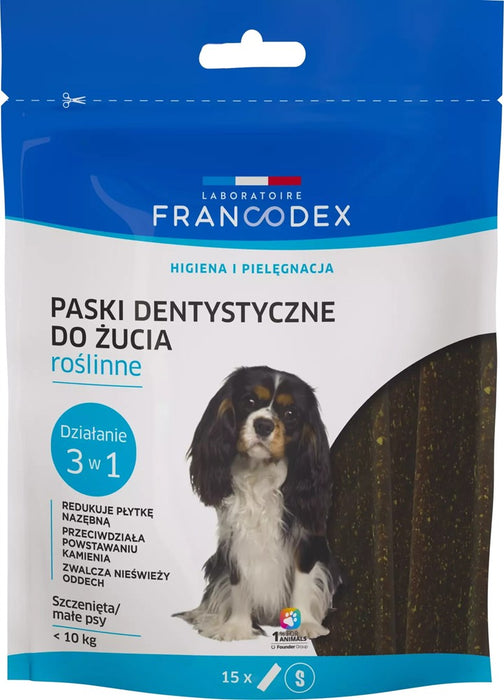 FRANCODEX Dental Strips S - dog treat - 15