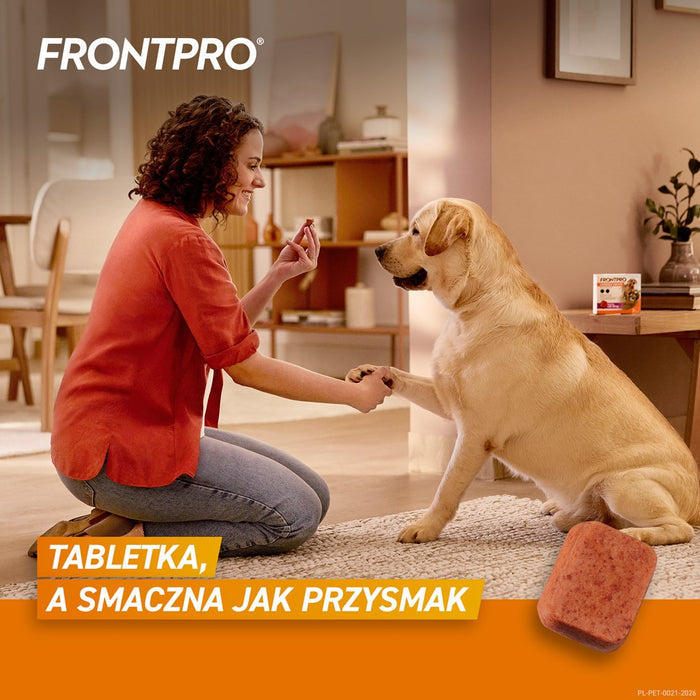 FRONTPRO Flea and tick tablets for dog (>25-50 kg) - 3x 136mg