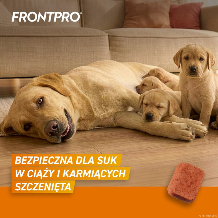 FRONTPRO Flea and tick tablets for dog (>25-50 kg) - 3x 136mg