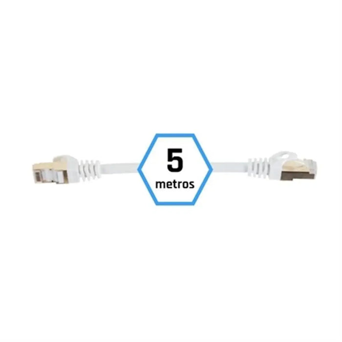 FTP Category 7 Rigid Network Cable iggual IGG318638 White 5 m - Компютър Кабели и адаптери<<<Компютри|