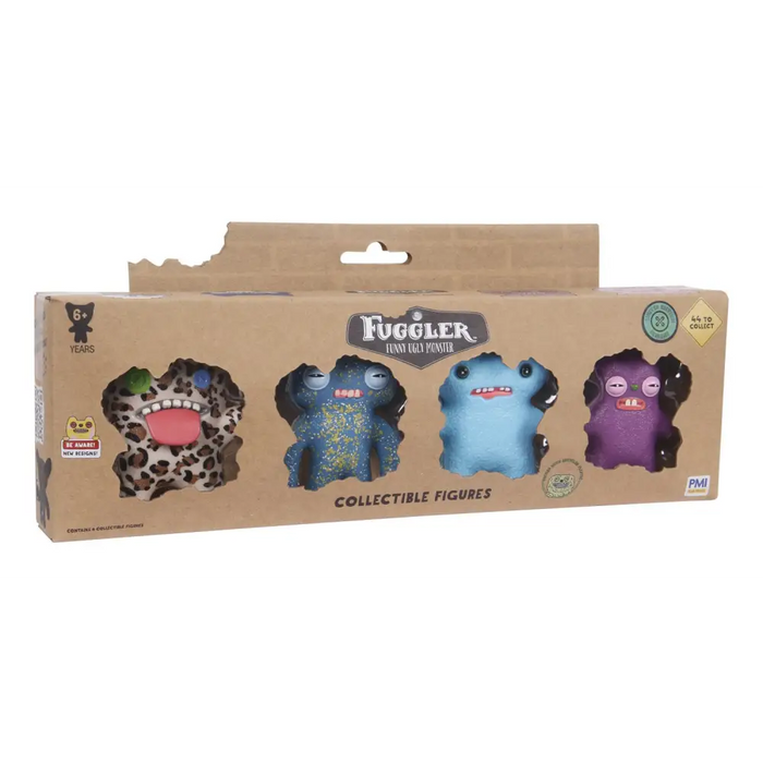 FUGGLER LIMITED EDITION 1.5 COLLECTIBLE FIGURES - 4 PACK VER. A - CollectablesFIG-KOL<<<(Games and toys)
