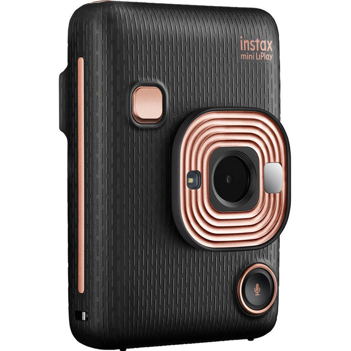 FUJIFILM INSTAX MINI LIPLAY BLACK instant camera