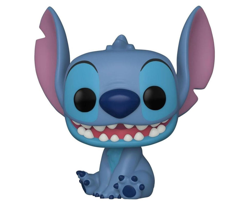 Funko POP! Movies: Disney Lilo and Stitch, 065665, Stitch (Smiling Seated), 1045 Vinyl Figure