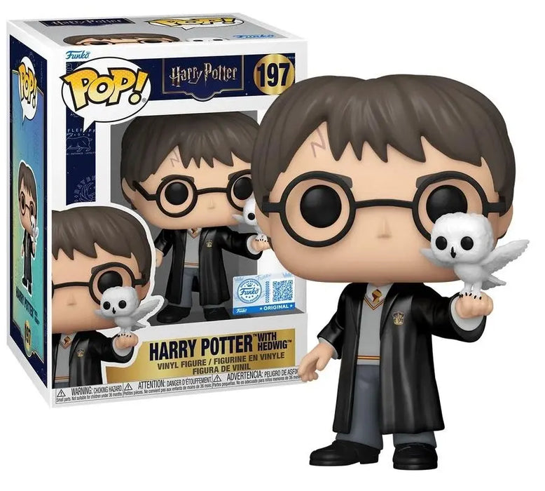 Funko Pop!& Buddy Figure: Harry Potter - Harry Potter with Hedwig (Special Edition) #197