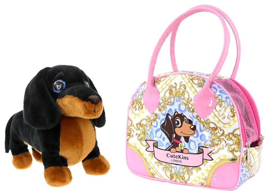 Funville CuteKins children's toy - Dachshund in a bag Donna Chichi