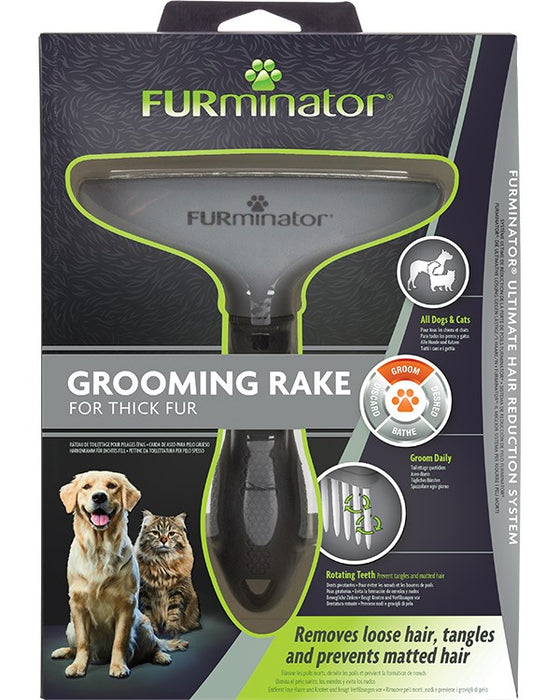 Furminator Grooming Rake for pets with thick fur