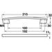 FURNITURE HANDLE NICKEL 192 MM HAEFELE - Мебелни дръжки и закачалки<<<Обков<<<Инструменти и