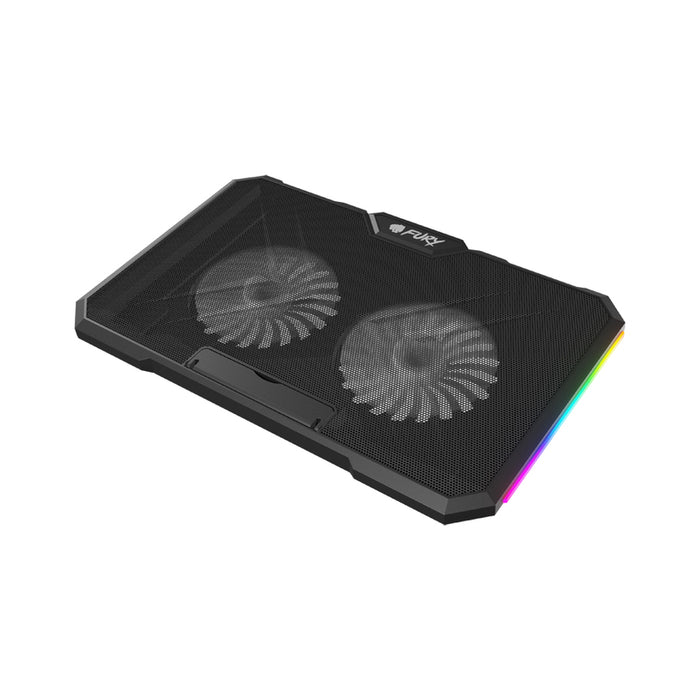 Fury Gunbai G3 Laptop Cooling Pad 14.1-17.3" 2 fans, RGB LED Light, 2 USB
